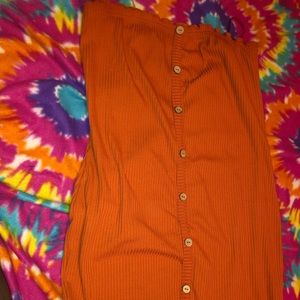 Orange Body Con Dress 🍊